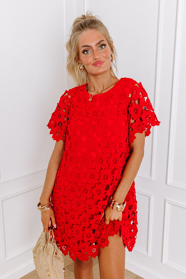 red crochet mini dress Buy Blakely Womens Red Crochet Mini Dress