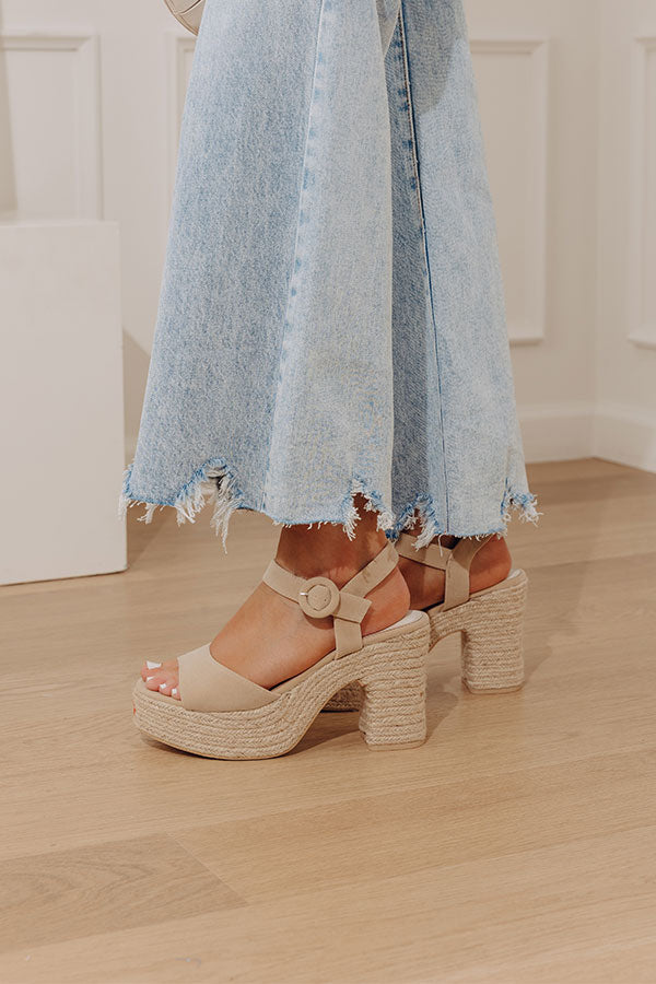 The Addison Faux Suede Heel