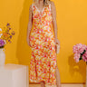 Resort Chic Satin Midi in Honey Image - 1