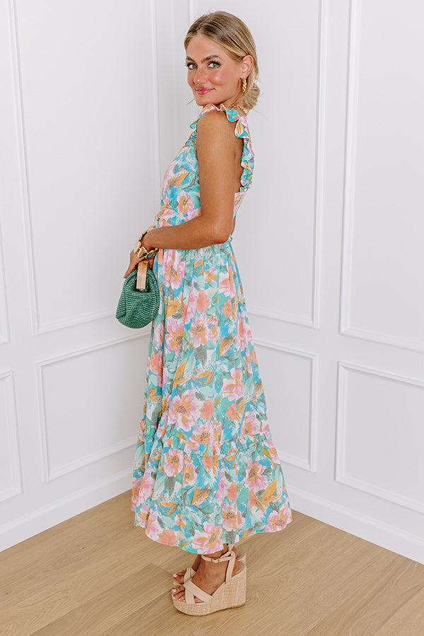 Paradise Bound Floral Midi