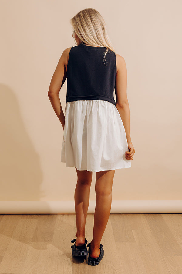 Small Town Girl Mini Dress in Black Image - 4