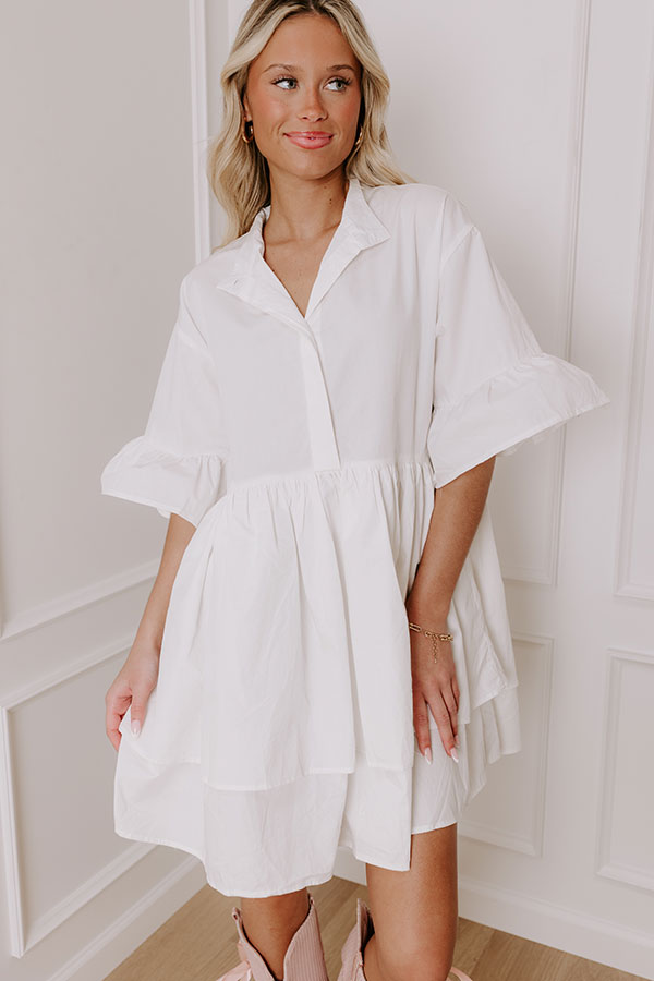 Timeless Moment Mini Dress L / White Timeless Moment Mini Dress L / White