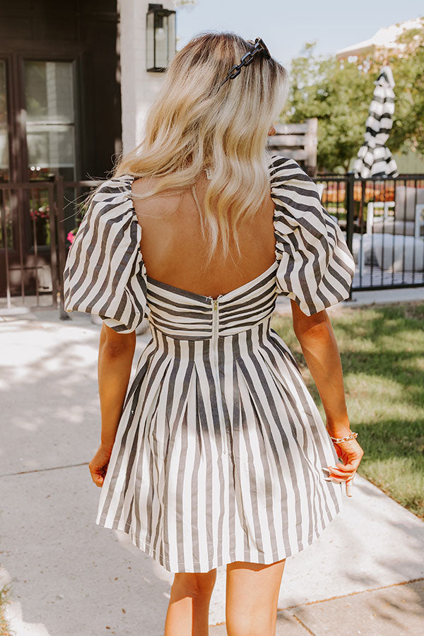Country Club Classic Stripe Mini Dress L / Cream Country Club Classic Stripe Mini Dress L / Cream