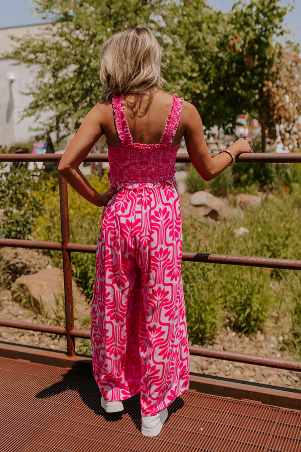 Trip Of A Lifetime Smocked Jumpsuit