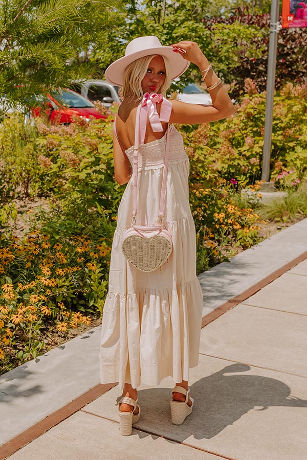 Classic Cutie Smocked Maxi Dress in Cream