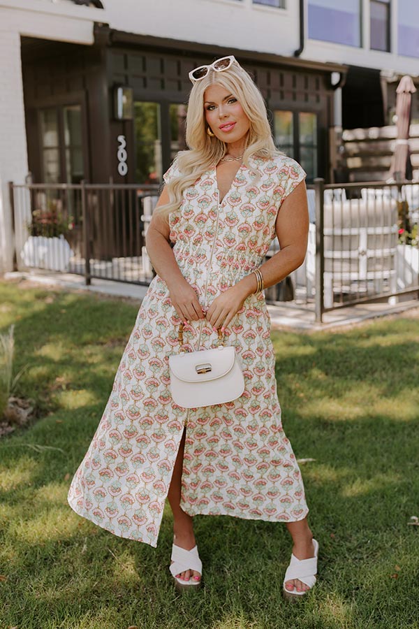 Cue The Sunshine Floral Midi Curves