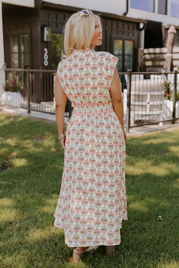 Cue The Sunshine Floral Midi Curves