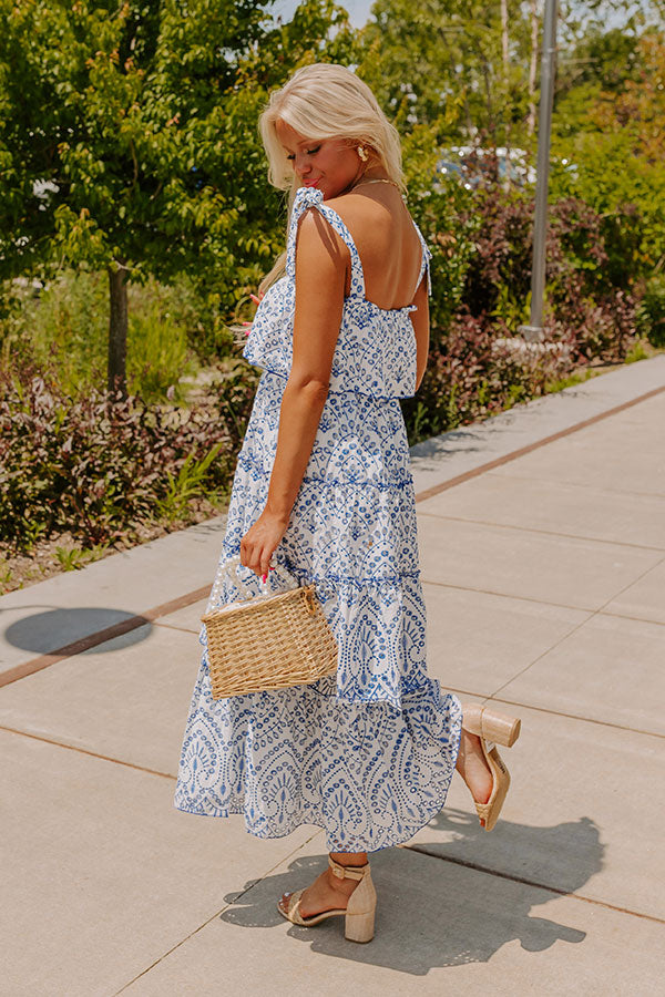 Brilliant Bliss Tiered Eyelet Midi