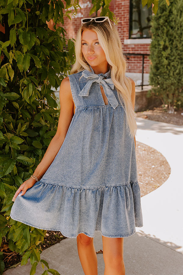 Downtown Market Denim Mini Dress