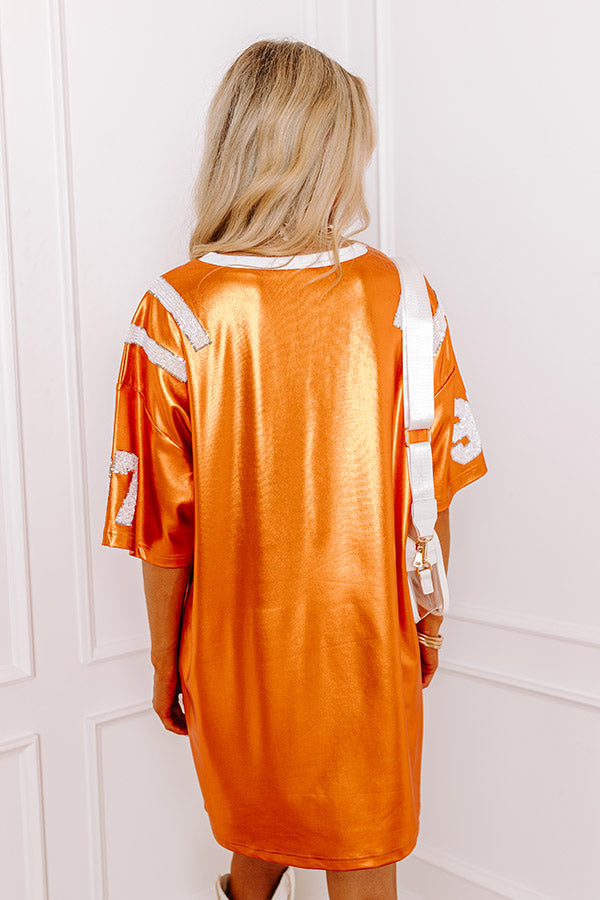 Go Number 97 Faux Leather Mini Dress in Orange Go Number 97 Faux Leather Mini Dress in Orange