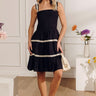 Dolce Days Smocked Mini Dress in Black Image - 1