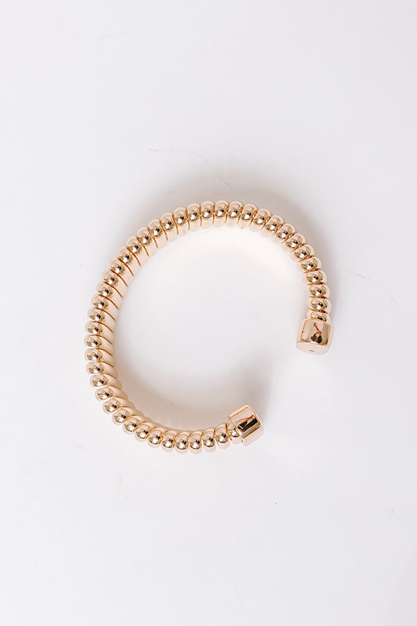 Golden Glow Cuff Bracelet