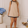 Uptown Allure Linen-Blend Mini Dress Image - 1
