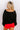 Game Day Crop Sweatshirt in Black/Red Curves