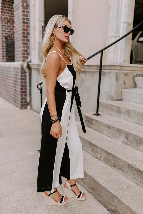 Chic Moment Linen-Blend Jumpsuit