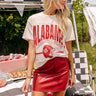 Alabama Crimson Tide Graphic Vintage Tee Image - 1