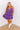 Spirit Squad Tiered Mini Dress in Purple Curves