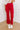  red The Quinn High Waist Ankle Flare in Red 