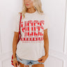 Hogs Preppy Plaid Graphic Vintage Tee Image - 1