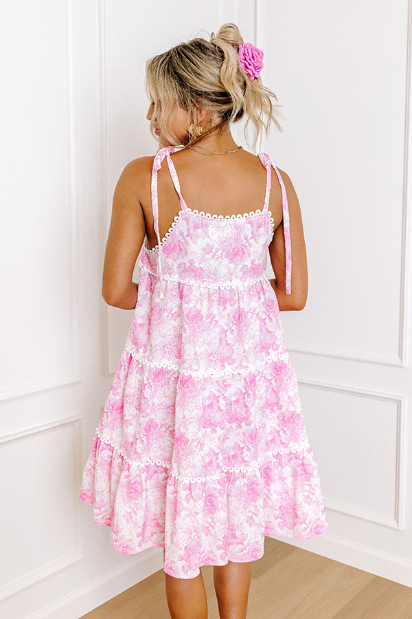 Sweet Garden Tiered Mini Dress