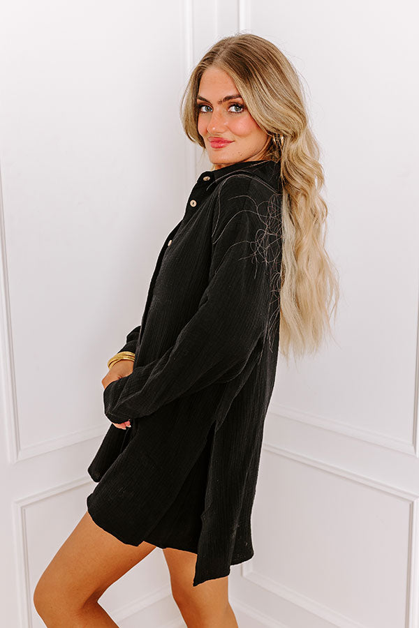 Breezy Chic Romper in Black