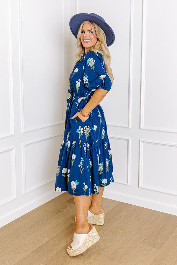 Southern Countryside Floral Midi Curves
