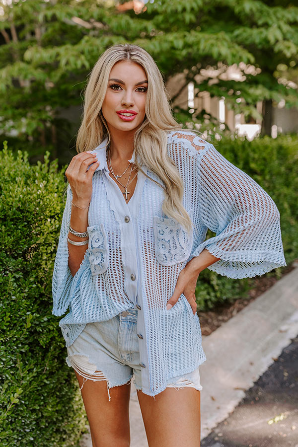 Sweet Breeze Knit Button Up