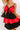  red Spirit Squad Tiered Mini Dress in Red/Black 