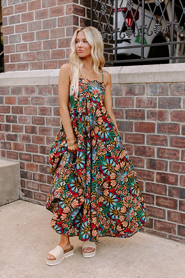 Secret Oasis Floral Maxi Dress