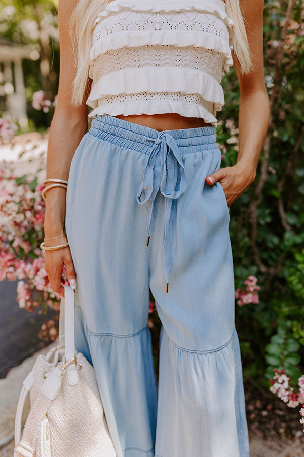 The Elizabeth High Waist Chambray Pants