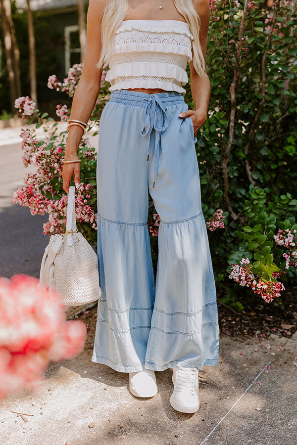 The Elizabeth High Waist Chambray Pants