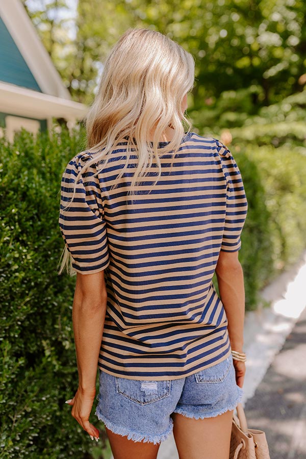 Flying To France Stripe Top
