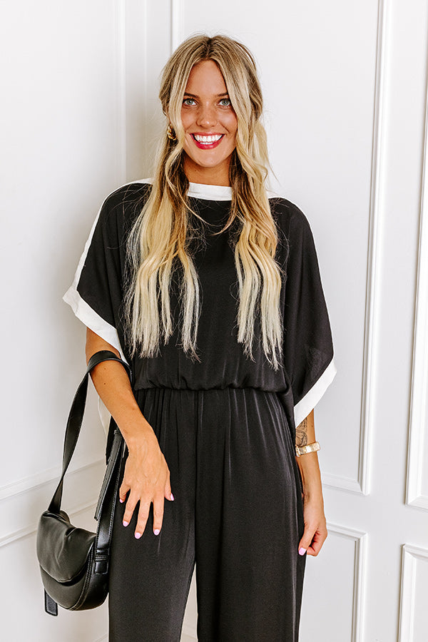 Brooklyn Babe Jumpsuit in Black