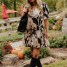 Charleston Trip Floral Mini Dress in Black Image - 1