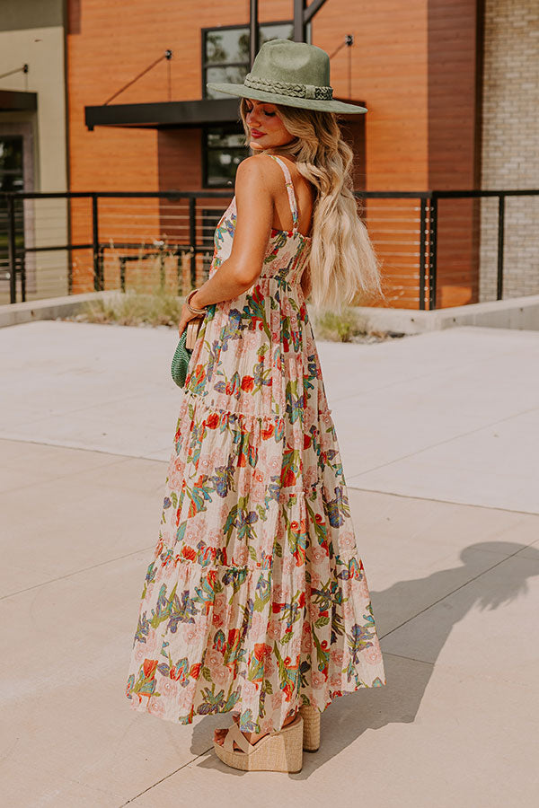 Hibiscus Haven Floral Maxi Dress