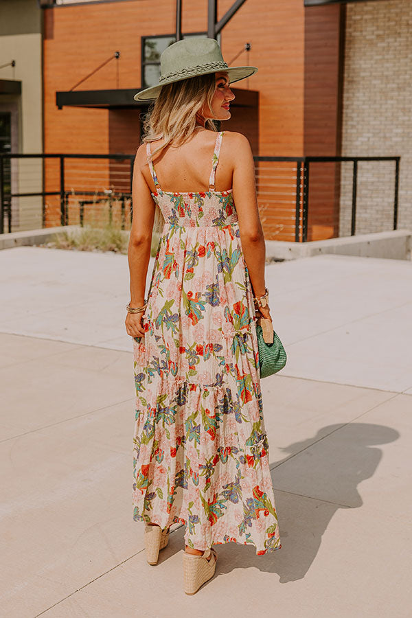 Hibiscus Haven Floral Maxi Dress