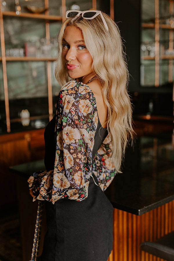 Downtown Happy Hour Floral Bodysuit