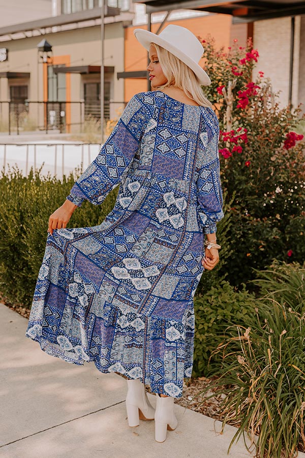 Orchard Oasis Paisley Maxi Dress in Blue S / Blue Orchard Oasis Paisley Maxi Dress in Blue S / Blue