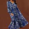 Orchard Oasis Paisley Maxi Dress in Blue Image - 1
