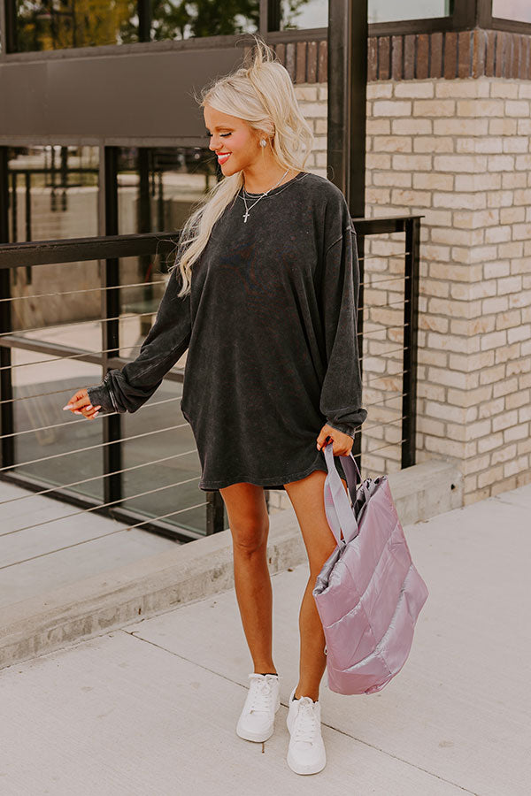 Cozy sweatshirt dress best sale