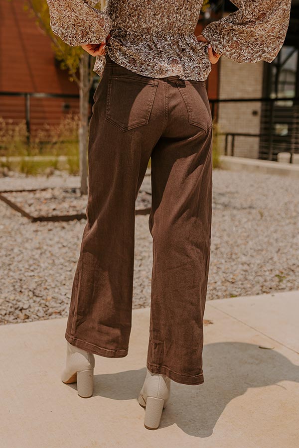 The Dex High Waist Straight Leg Jean In Hazelnut