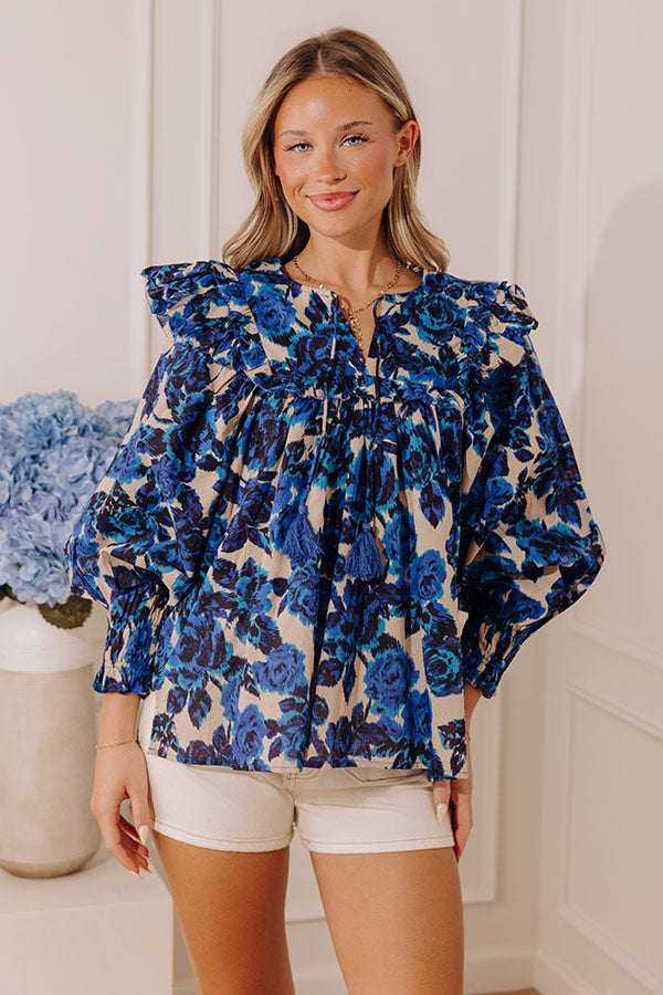 English Rose Garden Ruffle Top Image - 2