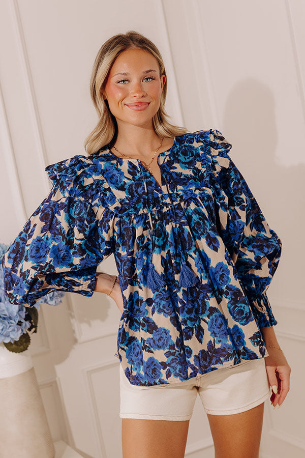 English Rose Garden Ruffle Top Image - 3