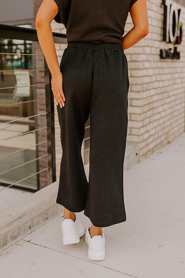 Cue The Cozy High Waist Pants in Black