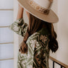 Posh Moment Faux Suede Fedora in Ivory Image - 1
