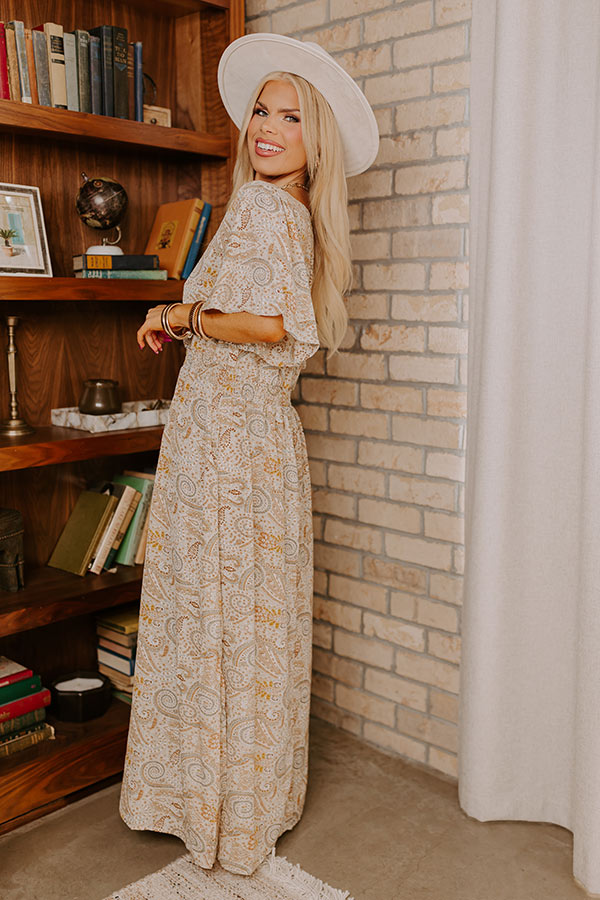 Boho Charm Paisley Maxi Dress Curves