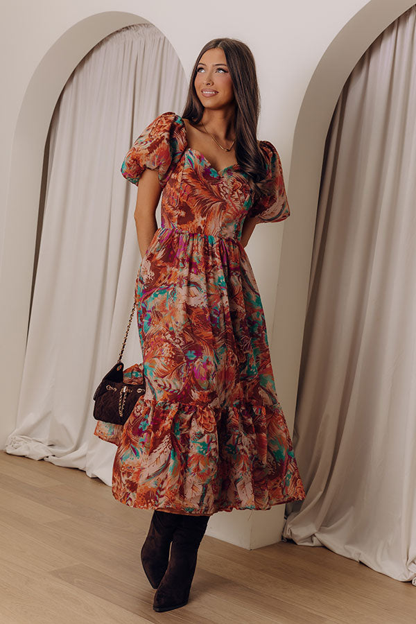 Feeling Posh Floral Midi Image - 2