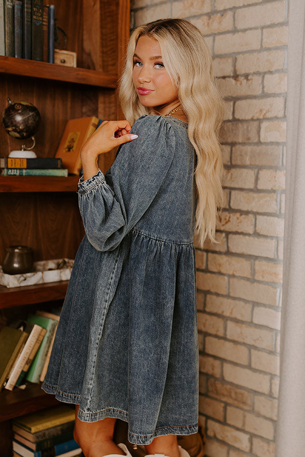 derby mini dress Derby Denim Mini Dress