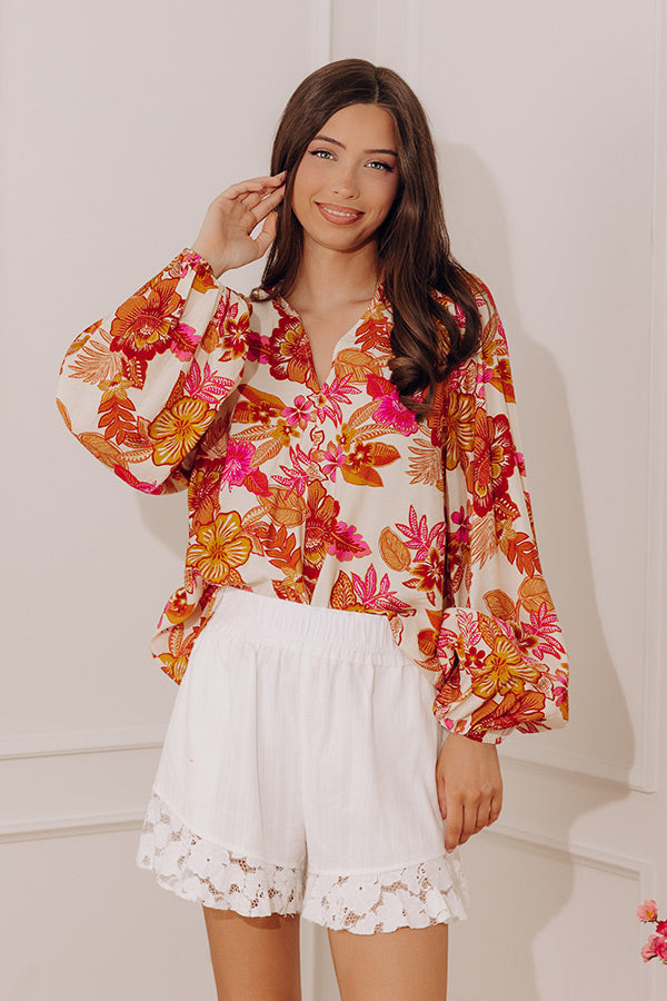 Feeling Posh Floral Top Image - 1