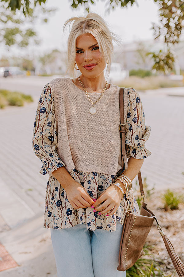 Sweet Melody Knit Top Curves